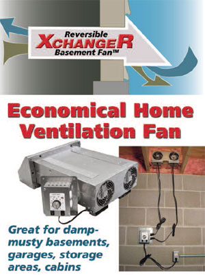 Crawl Space Ventilation Dryer Booster, Basement Window Ventilation Fan